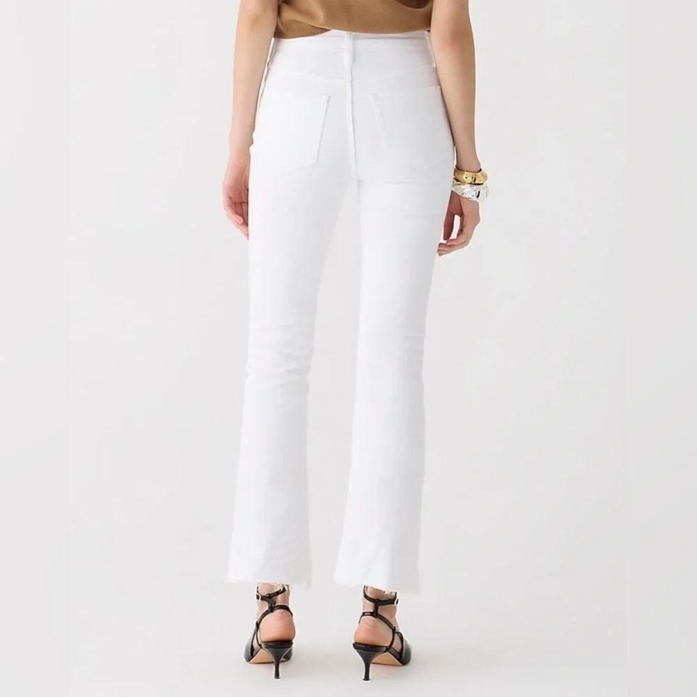 J Crew 9" demi-boot crop jean BQ301 Size 26 White - Picture 2 of 9